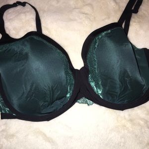 BRA - Emerald Green with Lace